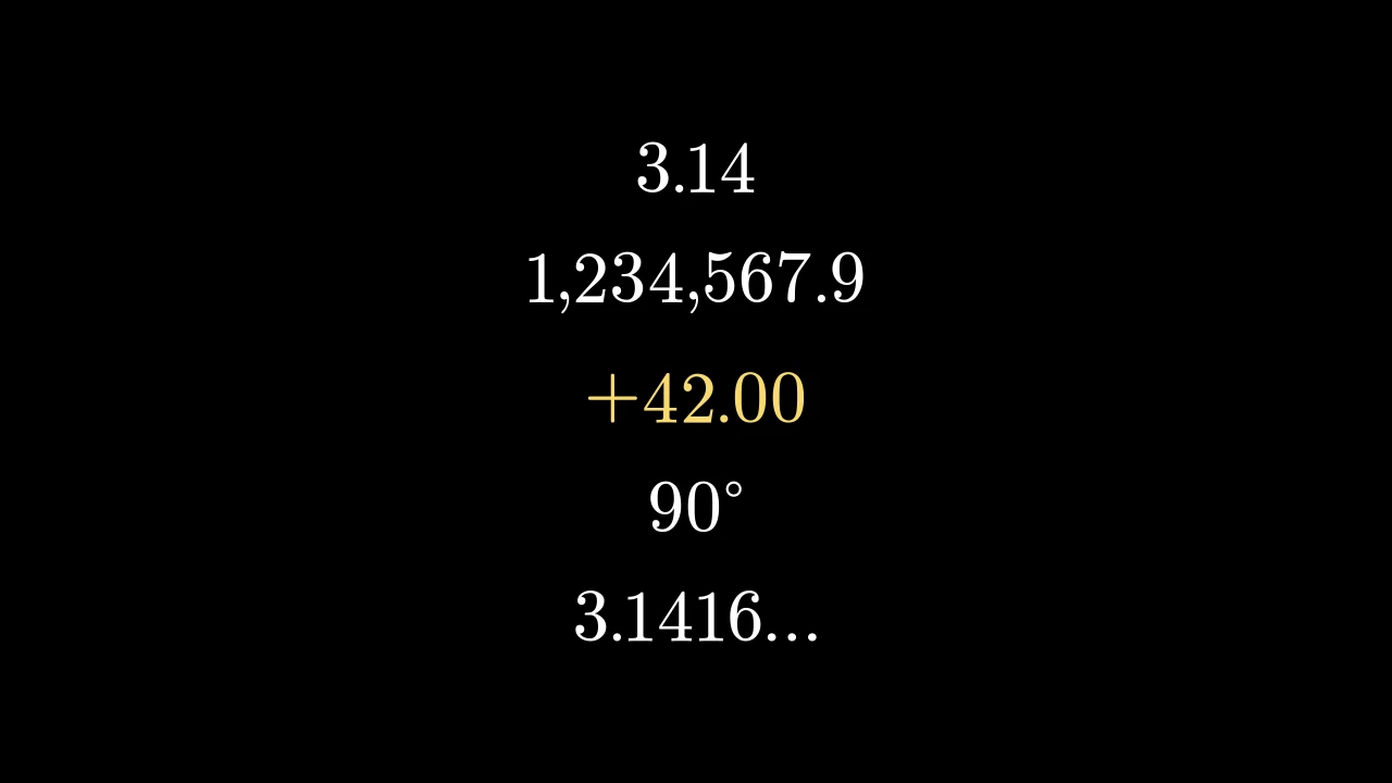 DecimalNumberExample